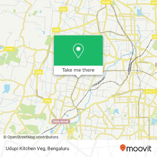 Udupi Kitchen Veg, Woc Road Bengaluru KA map