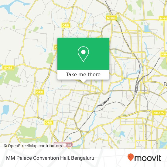 MM Palace Convention Hall, 10th Cross Road Bengaluru KA map