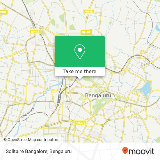 Solitaire Bangalore, Kumara Krupa Road Bengaluru KA map