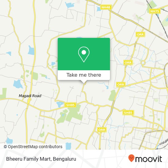 Bheeru Family Mart, 1st Main Road Bengaluru KA map
