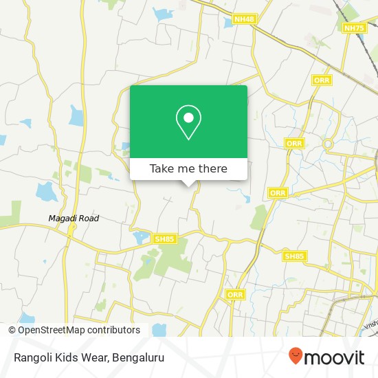 Rangoli Kids Wear, 1st Main Road Bengaluru KA map