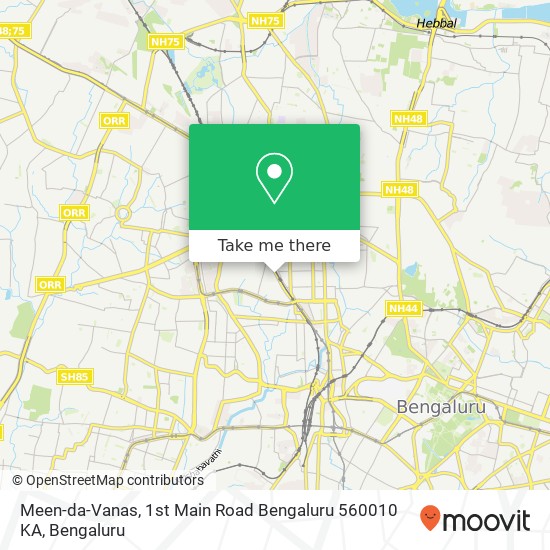 Meen-da-Vanas, 1st Main Road Bengaluru 560010 KA map