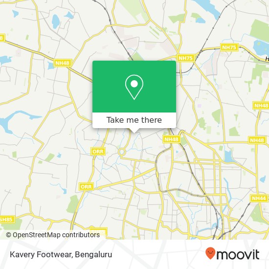 Kavery Footwear, 1st Main Road Bengaluru KA map