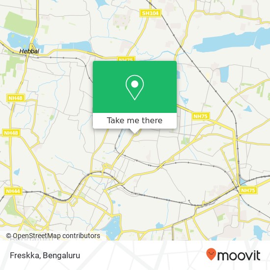 Freskka, 80 Feet Road Bengaluru 560043 KA map