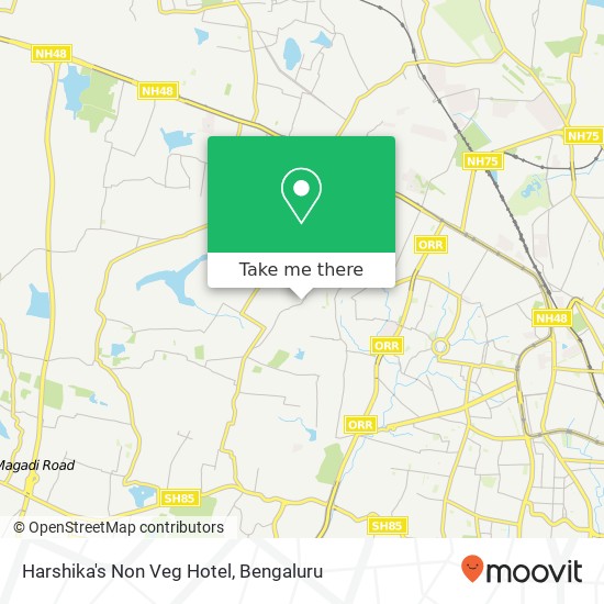 Harshika's Non Veg Hotel, Ganapathi Nagar Main Road Bengaluru KA map