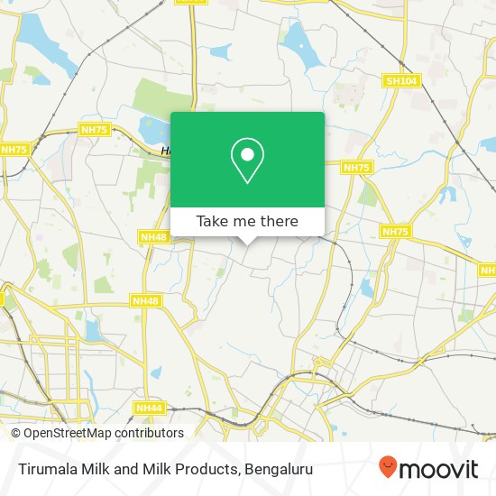 Tirumala Milk and Milk Products, Sultanpalya Main Road Bengaluru KA map