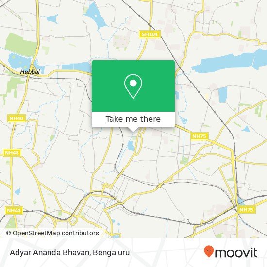 Adyar Ananda Bhavan, 3rd A Cross Road Bengaluru 560043 KA map