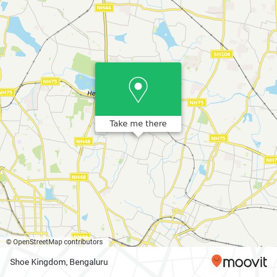 Shoe Kingdom, Sultanpalya Main Road Bengaluru KA map
