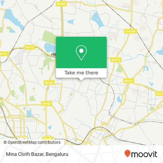 Mina Cloth Bazar, Sultanpalya Main Road Bengaluru KA map