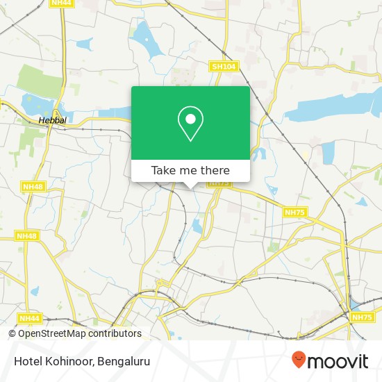 Hotel Kohinoor, 1st Main Road Bengaluru 560043 KA map