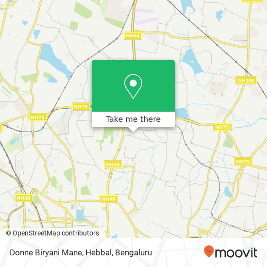 Donne Biryani Mane, Hebbal, 5th Cross Road Bengaluru KA map