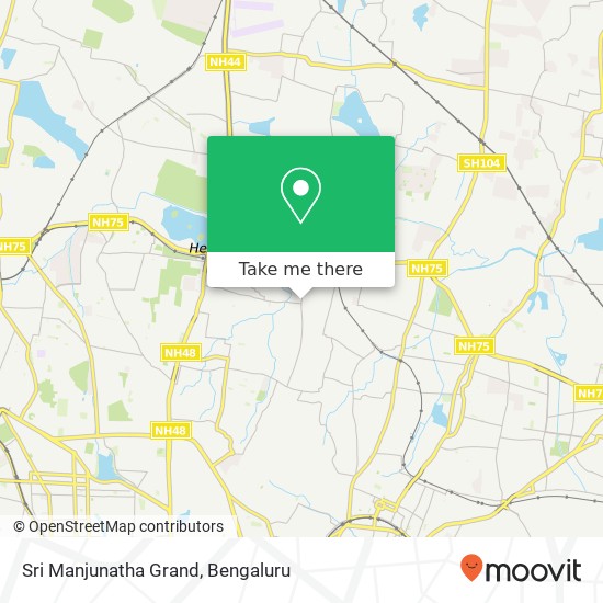 Sri Manjunatha Grand, Sultanpalya Main Road Bengaluru KA map