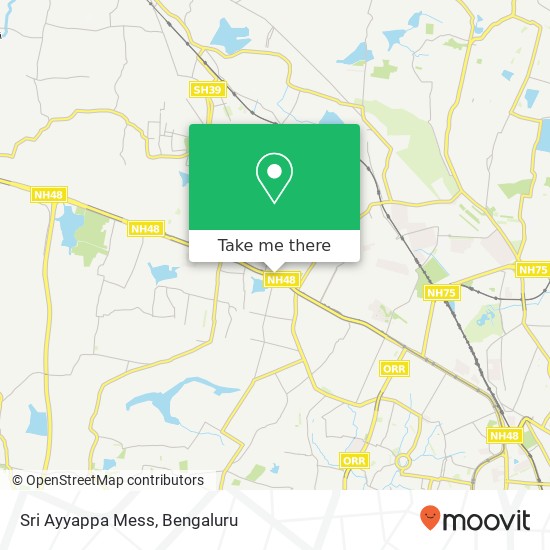 Sri Ayyappa Mess, Coconut Garden Road KA map