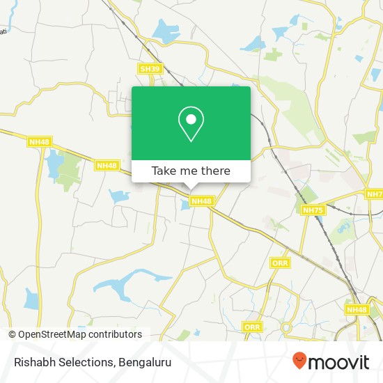 Rishabh Selections, 1st Main Road KA map