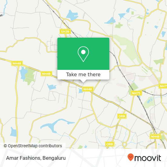 Amar Fashions, 1st Main Road KA map