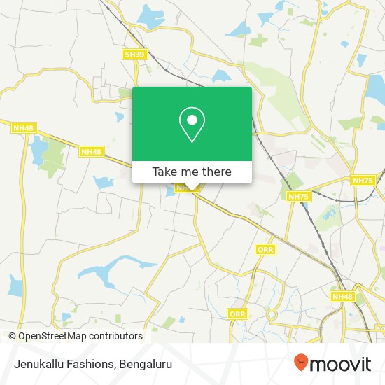 Jenukallu Fashions, Service Road KA map