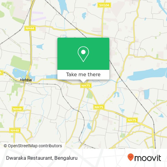 Dwaraka Restaurant, Service Road Bengaluru 560045 KA map