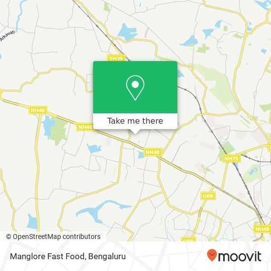 Manglore Fast Food, 1st Main Road KA map