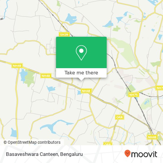 Basaveshwara Canteen, 3rd Cross Road KA map