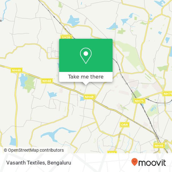 Vasanth Textiles, 1st Main Road KA map