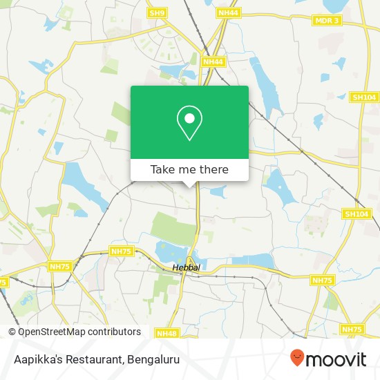 Aapikka's Restaurant, 18th A Main Road Bengaluru 560092 KA map