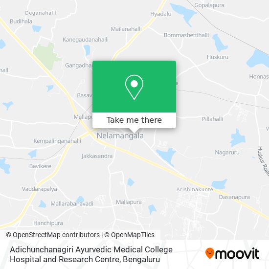 How to get to Adichunchanagiri Ayurvedic Medical College Hospital