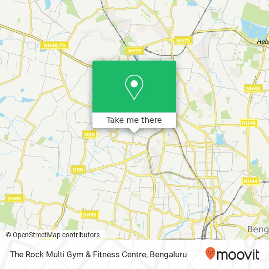 The Rock Multi Gym & Fitness Centre map