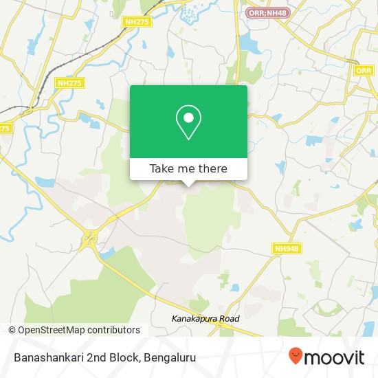 Banashankari 2nd Block map