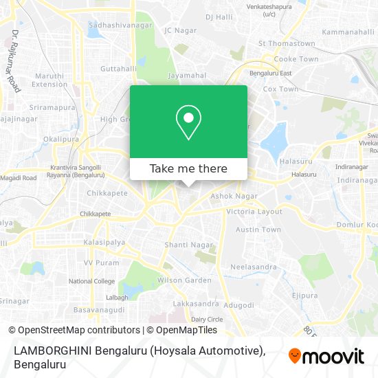 LAMBORGHINI Bengaluru (Hoysala Automotive) map