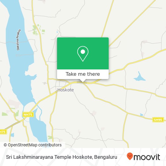 Sri Lakshminarayana Temple Hoskote map