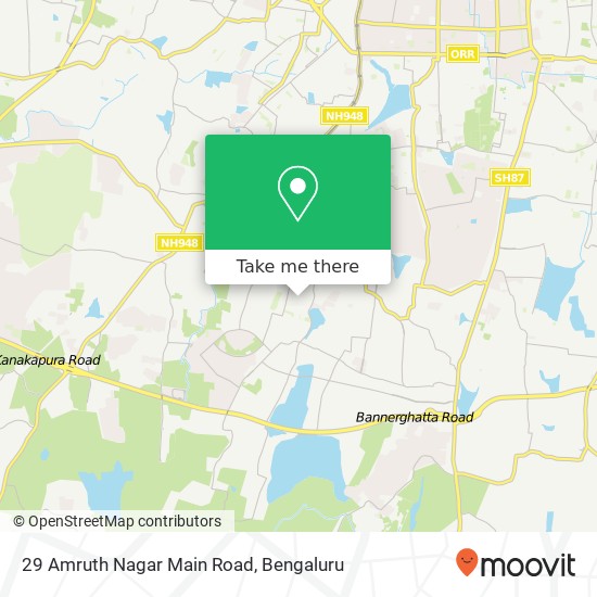 29 Amruth Nagar Main Road map