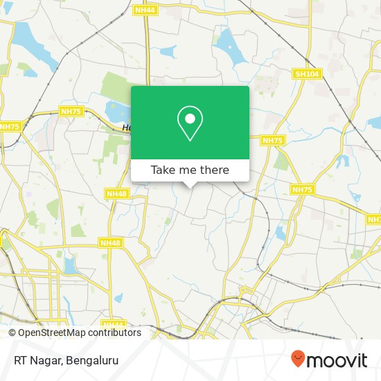 RT Nagar map