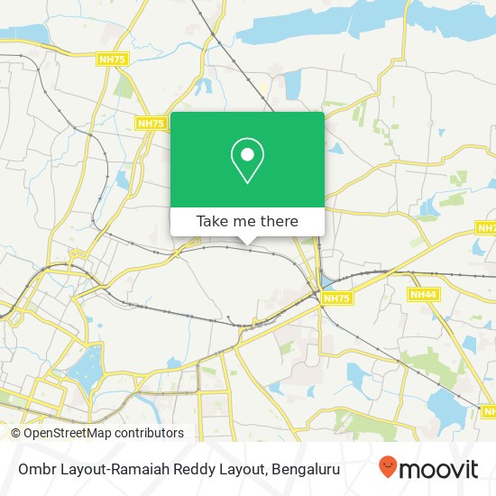 Ombr Layout-Ramaiah Reddy Layout map
