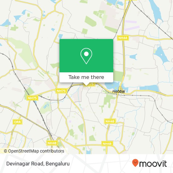 Devinagar Road map