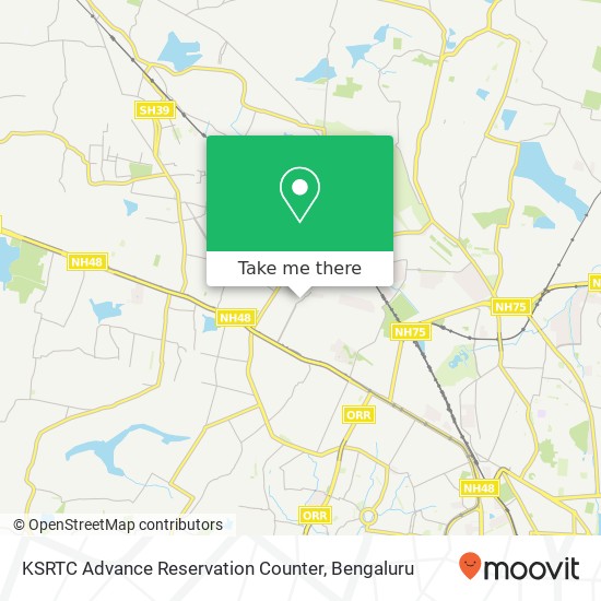 KSRTC Advance Reservation Counter map