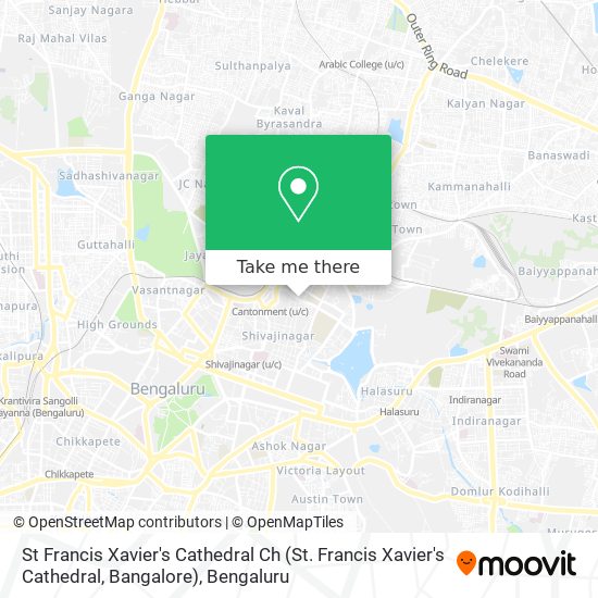 St Francis Xavier's Cathedral Ch (St. Francis Xavier's Cathedral, Bangalore) map