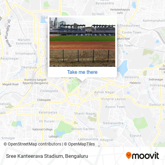 Sree Kanteerava Stadium map