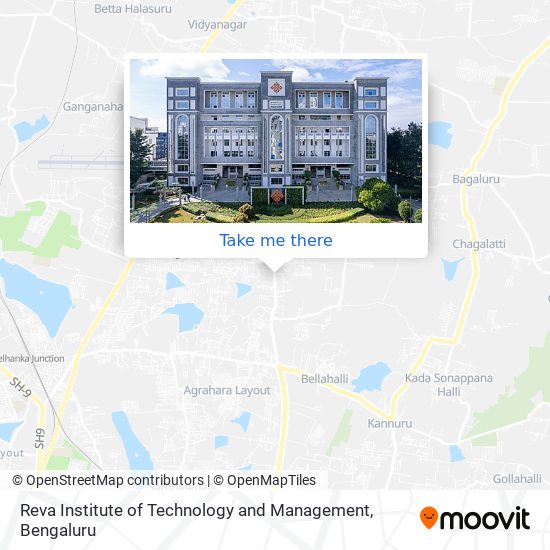 Reva Institute of Technology and Management map