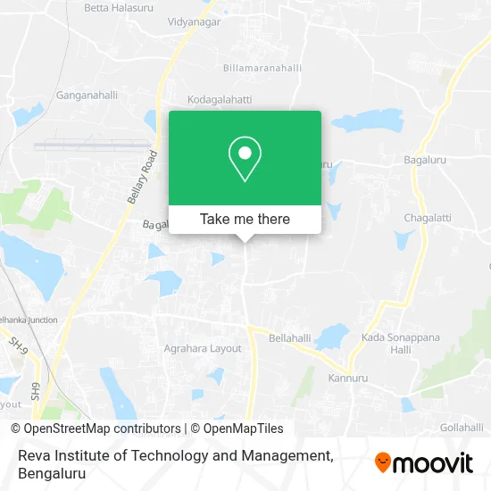 Reva Institute of Technology and Management map