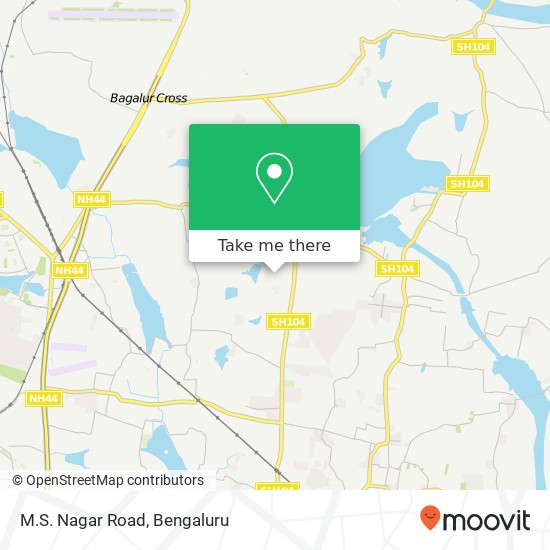 M.S. Nagar Road map