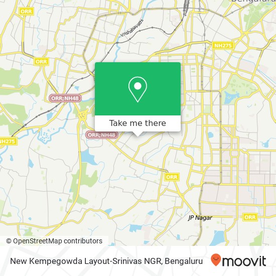 New Kempegowda Layout-Srinivas NGR map