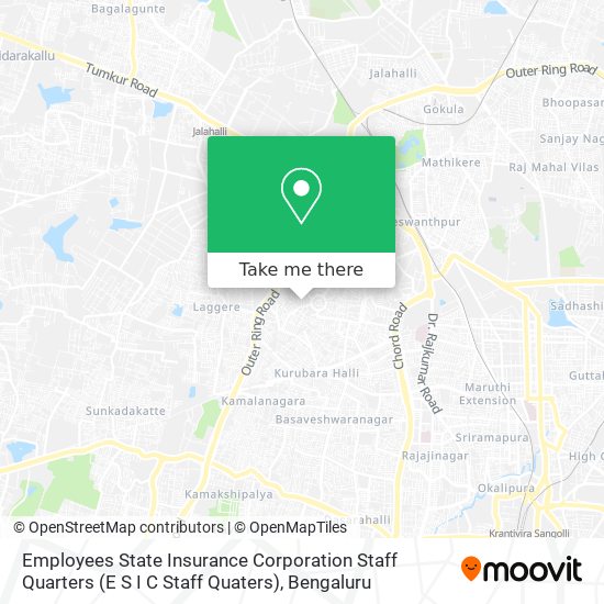 Employees State Insurance Corporation Staff Quarters (E S I C Staff Quaters) map