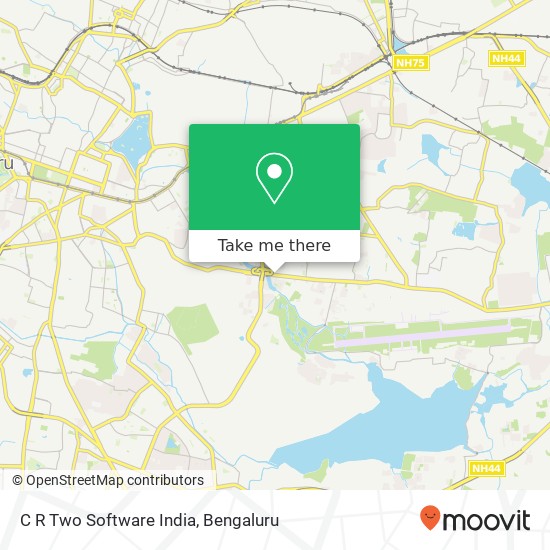 C R Two Software India map