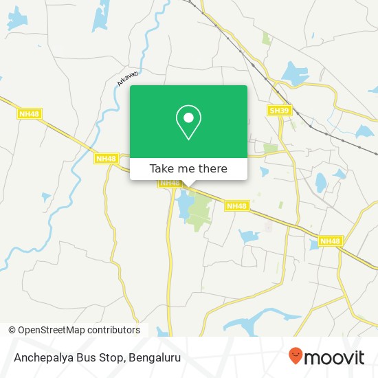 Anchepalya Bus Stop map