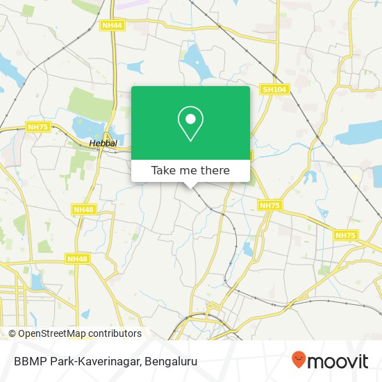 BBMP Park-Kaverinagar map