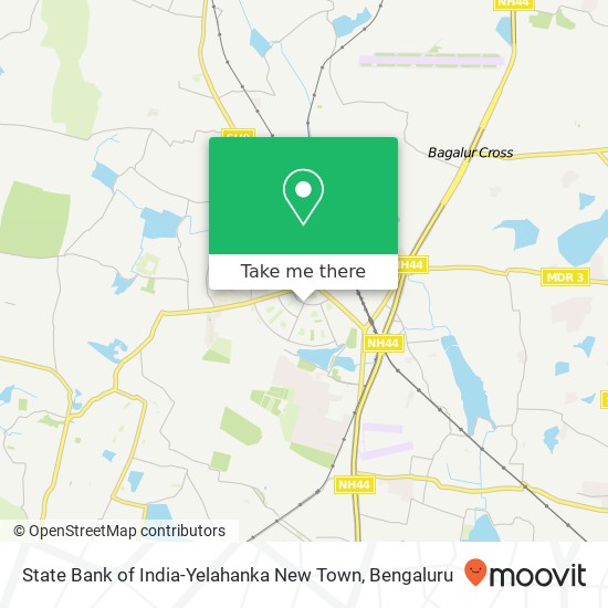 State Bank of India-Yelahanka New Town map