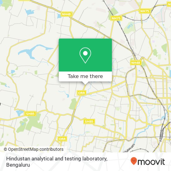 Hindustan analytical and testing laboratory map