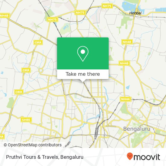 Pruthvi Tours & Travels map