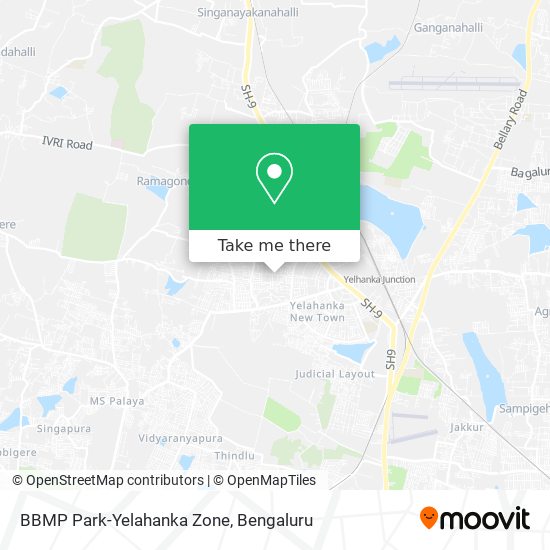 BBMP Park-Yelahanka Zone map