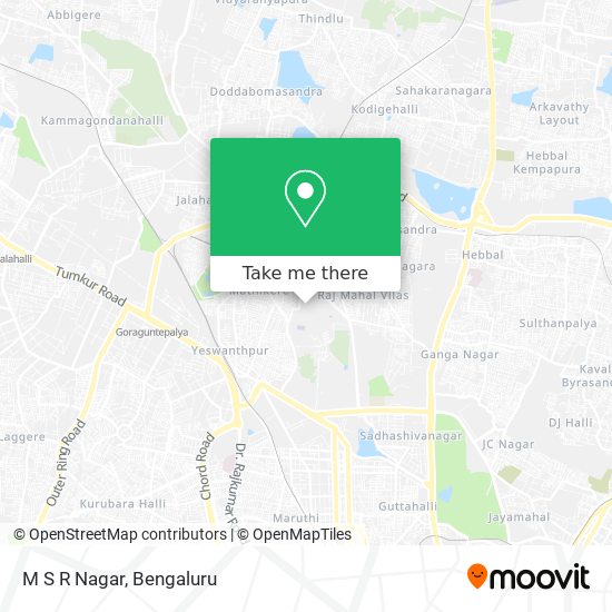 M S R Nagar map